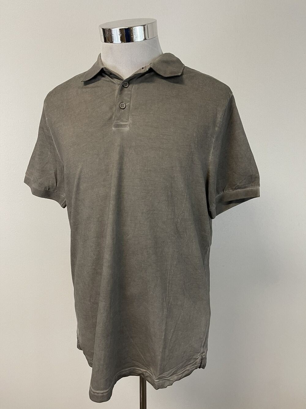 Engelbert Strauss Polo Shirt Mens Medium Vintage Cotton Green Stretch N51
